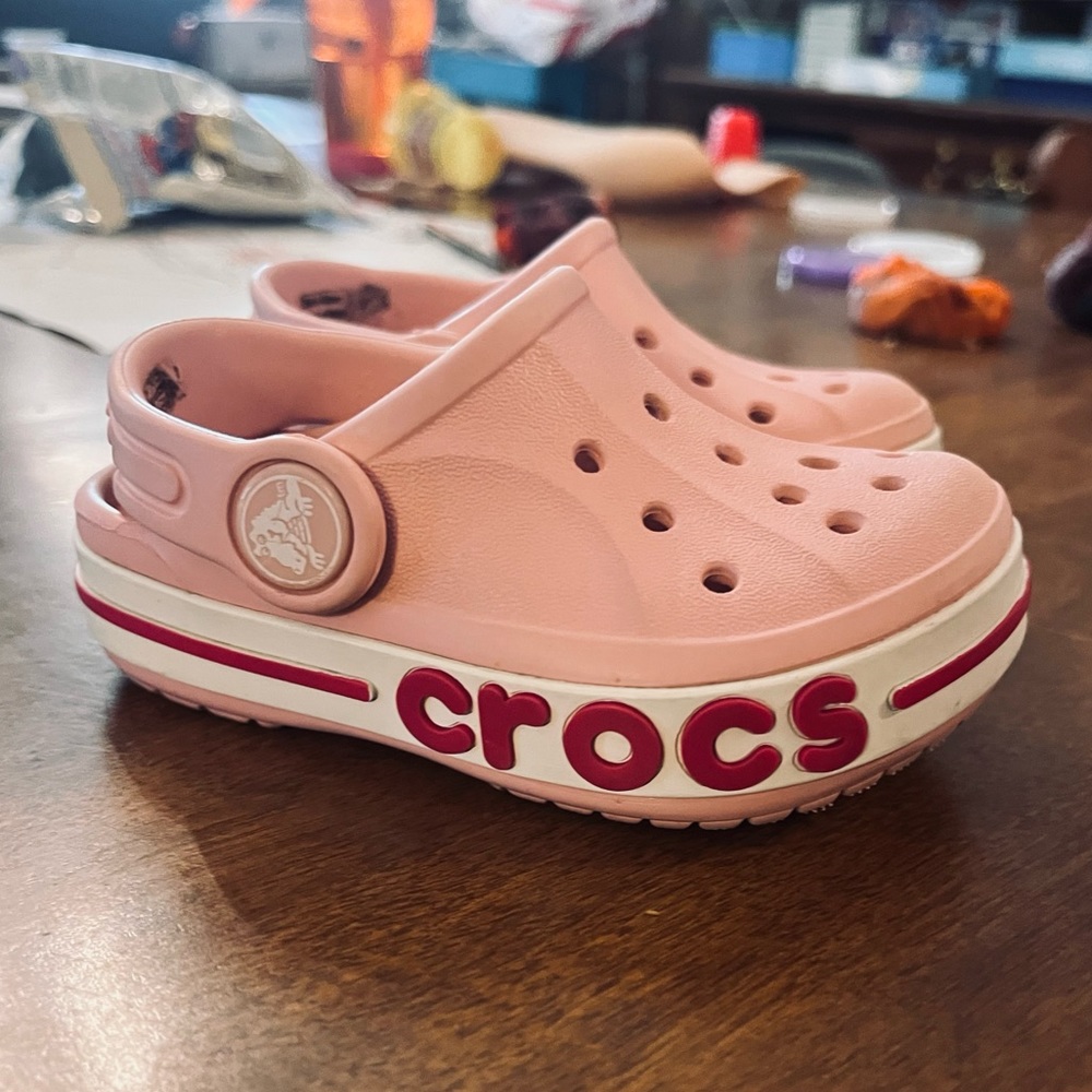 Pink toddler CROCS